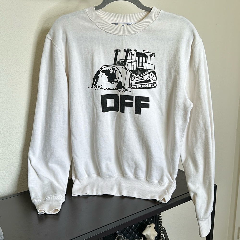 off white crew neck